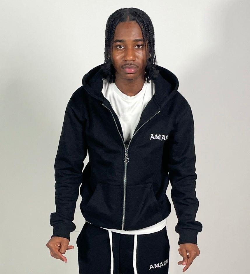 Pitch Black PA Zipped Hoodie