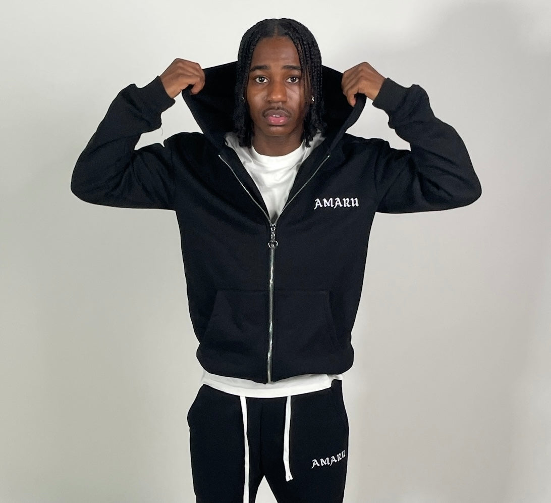Pitch Black PA Zipped Hoodie