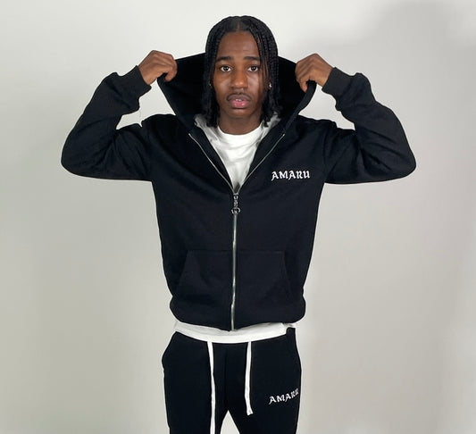 Pitch Black PA Zipped Hoodie