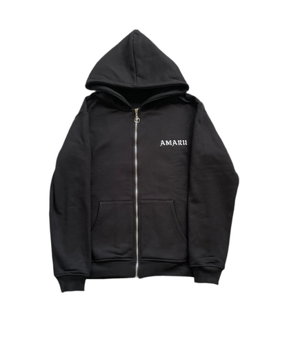 Black Zip-Up Hoodie