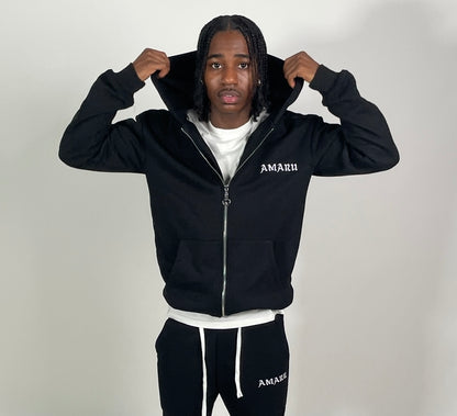 Pitch Black PA Zipped Hoodie